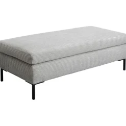 KARE Design Tabouret Gianni Cord gris> Meubles