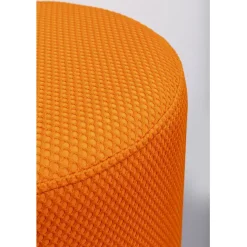 KARE Design Tabouret Jody orange - Mesh noir Ø35cm><noscript><img width=