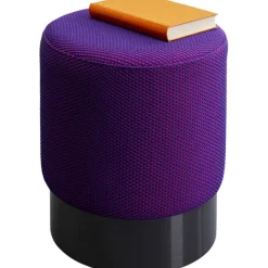 KARE Design Tabouret Jody violet - Mesh noir Ø35cm> Meubles