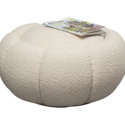KARE Design Tabouret Peppo Bloom blanc Ø72cm> Meubles