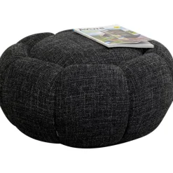 KARE Design Tabouret Peppo Bloom Melange noir Ø72cm> Meubles
