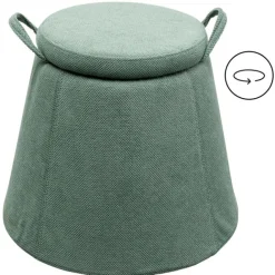 KARE Design Tabouret Thimble vert Ø51cm> Meubles