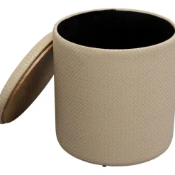 KARE Design Tabouret Venezia Storage crème Ø40cm> Meubles