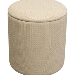 KARE Design Tabouret Venezia Storage crème Ø40cm> Meubles