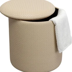 KARE Design Tabouret Venezia Storage crème Ø40cm><noscript><img width=