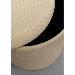 KARE Design Tabouret Venezia Storage crème Ø40cm><noscript><img width=