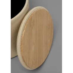 KARE Design Tabouret Venezia Storage crème Ø40cm><noscript><img width=