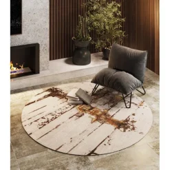 KARE Design Tapis Abstract Grey Line Ø200cm> Accessoires
