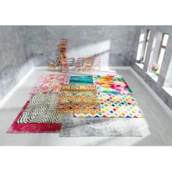 KARE Design Tapis Kelim Pop gris 170x240cm><noscript><img width=