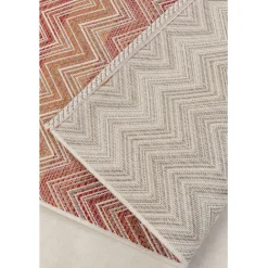 KARE Design Tapis Outdoor Zigzag rouge 230x330cm><noscript><img width=