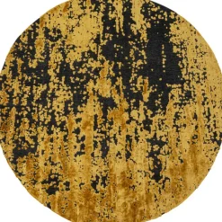 KARE Design Tapis Silja jaune Ø200cm> Accessoires