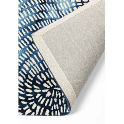 KARE Design Tapis Stamp bleu 170x240cm><noscript><img width=