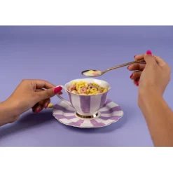 KARE Design Tasse à café Harlequin violet (2 pcs.)> Accessoires