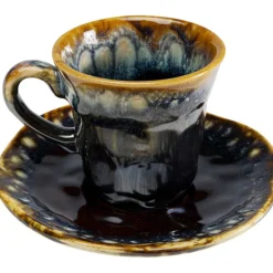 KARE Design Tasse à espresso Lio bleu nuit (2-parts)> Accessoires