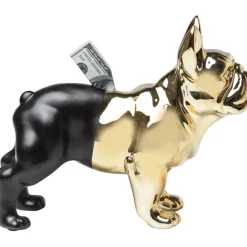 KARE Design Tirelire Bulldog doré-noir> Accessoires