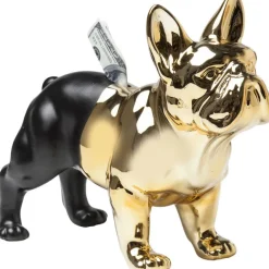 KARE Design Tirelire Bulldog doré-noir><noscript><img width=