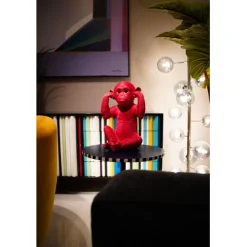 KARE Design Tirelire Monkey Kikazaru rouge><noscript><img width=