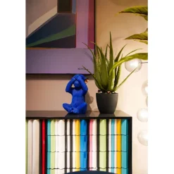 KARE Design Tirelire Monkey Mizaru bleu><noscript><img width=