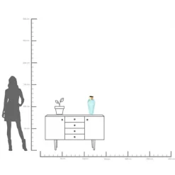 KARE Design Vase Barfly bleu clair 43cm><noscript><img width=