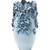 KARE Design Vase Butterflies bleu clair 50cm> Accessoires