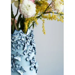 KARE Design Vase Butterflies bleu clair 50cm><noscript><img width=