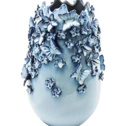 KARE Design Vase Butterflies bleu clair 35cm><noscript><img width=