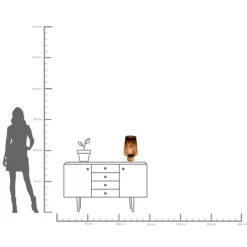 KARE Design Vase Caramel 41cm> Accessoires