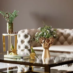 KARE Design Vase décoratif Flowercrown doré 20cm> Accessoires
