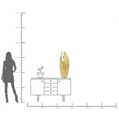 KARE Design Vase Feathers doré 91><noscript><img width=