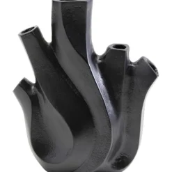 KARE Design Vase Flame noir 25cm> Accessoires