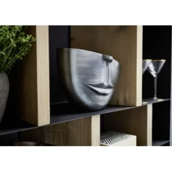 KARE Design Vase Half Face anthracite 31cm><noscript><img width=