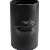 KARE Design Vase Labbra noir 22cm> Accessoires