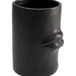 KARE Design Vase Labbra noir 22cm> Accessoires