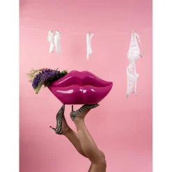 KARE Design Vase Lips fuchsia 28cm><noscript><img width=