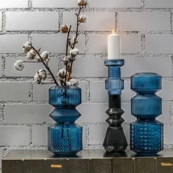 KARE Design Vase Marvelous Duo bleu 36cm><noscript><img width=