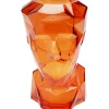 KARE Design Vase Prisma Face orange 30cm> Accessoires