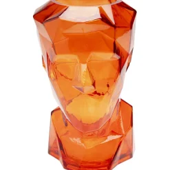KARE Design Vase Prisma Face orange 30cm> Accessoires