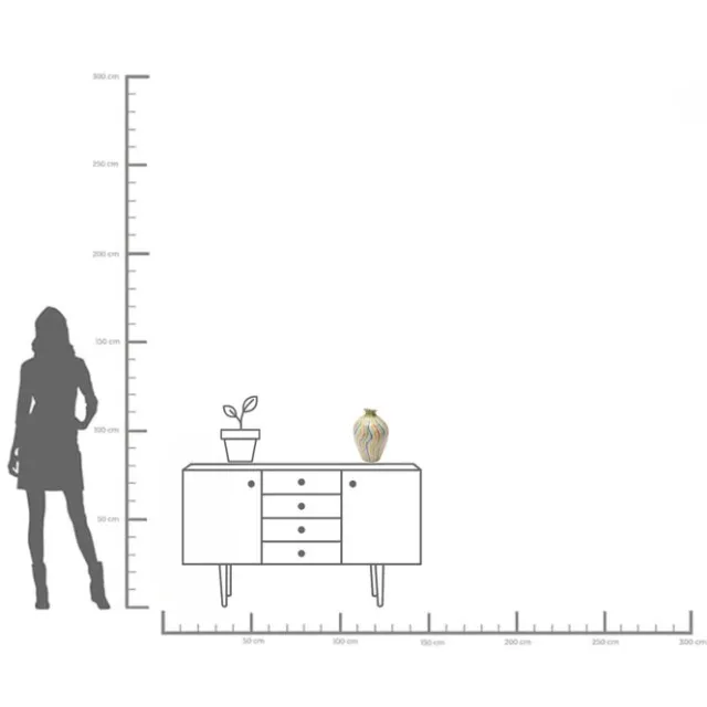 KARE Design Vase Rivers Colore 30cm> Accessoires