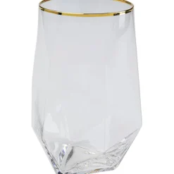 KARE Design Verre à eau Diamond doré Rim> Accessoires