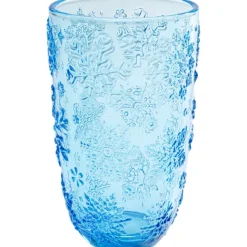 KARE Design Verre à eau Ice Flowers bleu> Accessoires
