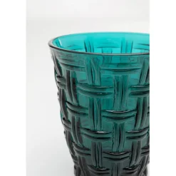 KARE Design Verre à eau Tissue pétrole10cm> Accessoires