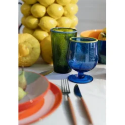 KARE Design Verre à vin Bubbles bleu> Accessoires