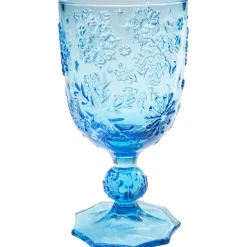 KARE Design Verre à vin Ice Flowers bleu> Accessoires